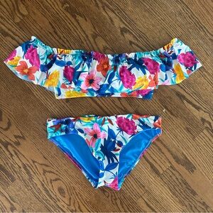 NWT Size 6 Blue Rod Beattie Two-Piece Bikini Swimsuit